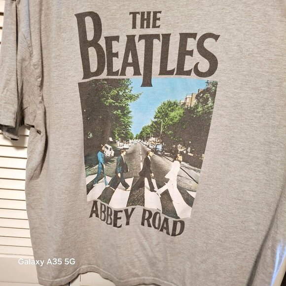 The Beatles Abbey Retro Road Graphic Gray T-Shirt XXL 90% Cotton 10% Polyester - Picture 2 of 5